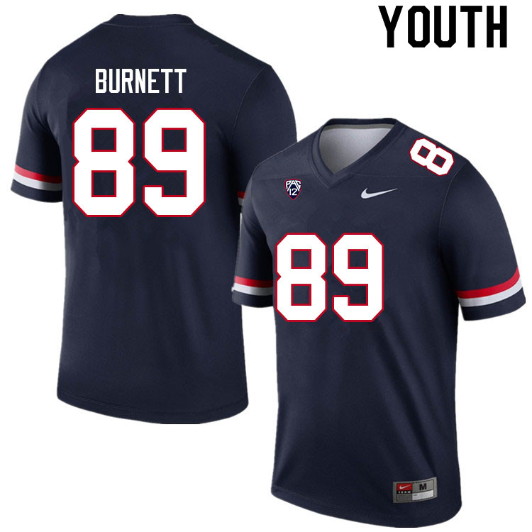 Youth #89 Keyan Burnett Arizona Wildcats College Football Jerseys Sale-Navy